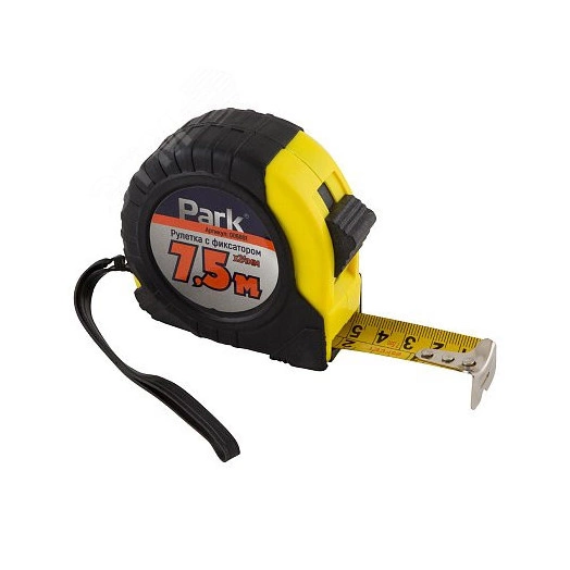 Рулетка с фиксатором ПВХ корпус, 7,5 мх24 мм