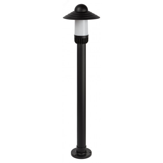 Садово-парковый светильник ЭРА НТУ 01-60-010 Поллар напольный черный IP54 Е27 max60Вт h1060мм