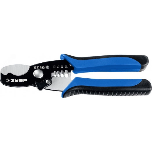 Кабелерез Профессионал XT-10 2 в 1: резка - 10 мм, зачистка 1.5 – 6