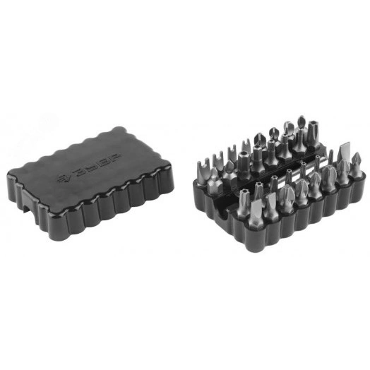 Набор бит специальные, с магнитным адаптером, хромованадиевая сталь, 33 предмета,