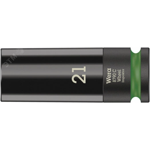 Головка торцевая ударная шестигранная 8790 C Wheel Impaktor DR 1/2 21 x 85 мм с пластиковой обоймой для защиты колёсного диска