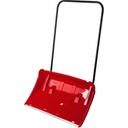 Движок (скрепер) снеговой ПОЛЮС 860 мм пластиковый ковш с алюминиевой планкой с колесиками