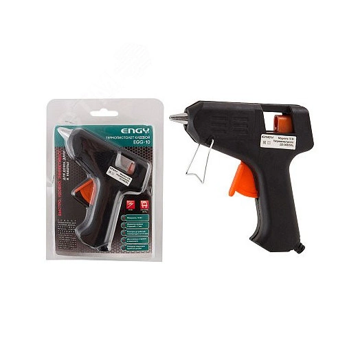 Пистолет клеевой Engy EGG-10, с подставкой, 10 Вт