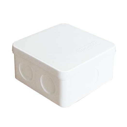 Коробка распределительная ОП 84х84х45мм IP54 7 выходов без гермовводов крышка защелкивающаяся бел. Epplast 125101