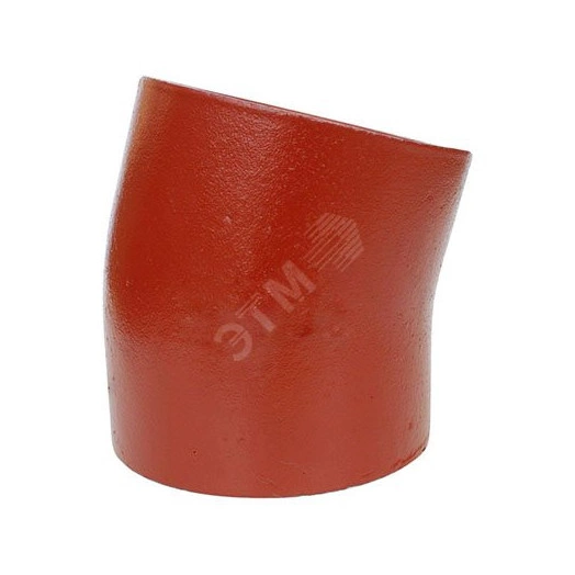 Отвод чугун SML Ду 125х15гр безраструбный