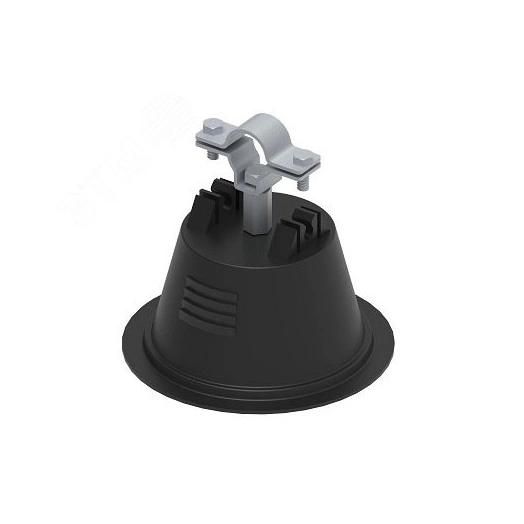 Держатель для прокладки токоотвода высокого напряжения HVI с бетоном. Материал - пластик.