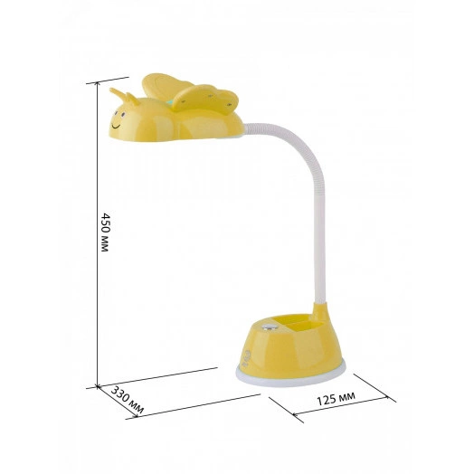 NLED-434-6W-Y Светильники настольные ЭРА NLED-434-6W-Y желтый наст.светильник