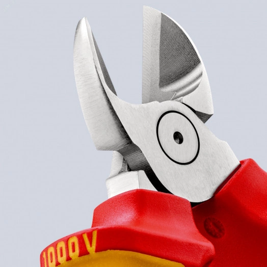 Бокорезы VDE 1000V резка - мягкая проволока 4мм проволока средней твердости 3мм твердая проволока 2мм L=160мм 62HRC диэлкектрические хромированные двухкомпонентные рукоятки крепление для страховки