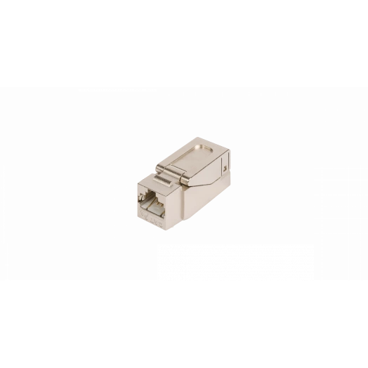 Модуль Keystone, Кат.6a, RJ45/8P8C, самозажимной, экраннированный, металлик