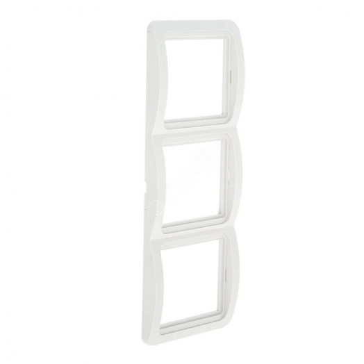 Лондон Рамка 3 поста вертикальная белая