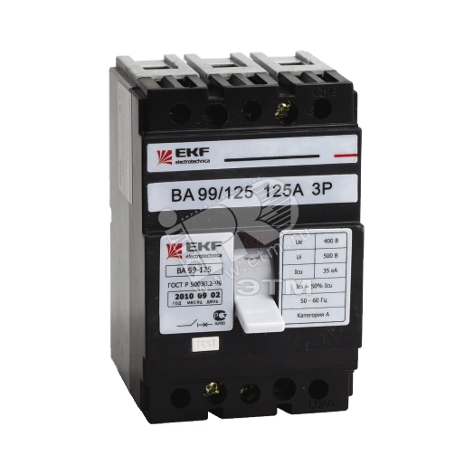 Выключатель автоматический четырехполюсный 50А 25кА ВА-99/125