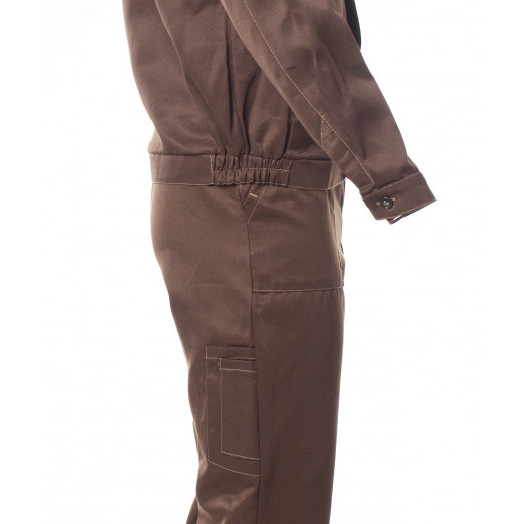 Костюм ОПТИМАЛ с СОП летний куртка, полукомбинезон коричневый/бежевый (44-46)88-92,182-188
