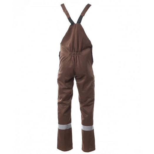 Костюм ОПТИМАЛ с СОП летний куртка, полукомбинезон коричневый/бежевый (44-46)88-92,182-188