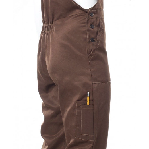 Костюм ОПТИМАЛ с СОП летний куртка, полукомбинезон коричневый/бежевый (44-46)88-92,182-188