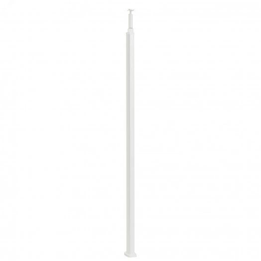 Snap-On колонна пластиковая с крышкой из пластика 2 секции 2,77 метра, с возможностью увеличения высоты колонны до 4,05 метра,  цвет белый