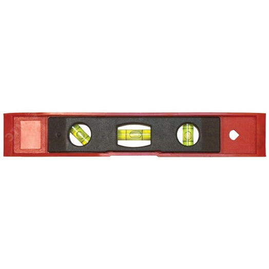 Уровень ''Торпедо'' пластиковый, 3 глазка, магнитный 225 мм