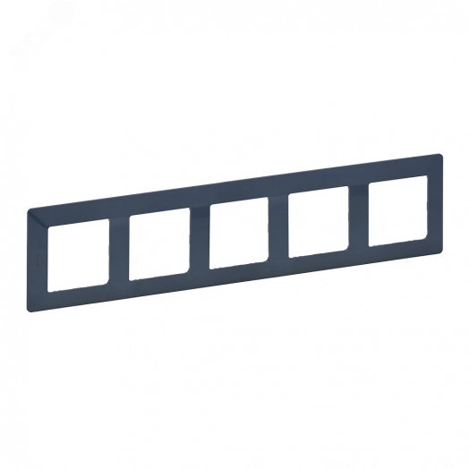 Valena LIFE Рамка 5 постов лазурь универсальная