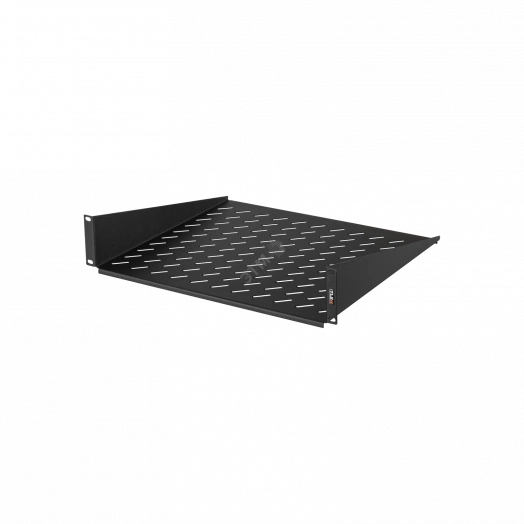 Полка фронтальная TLK 19д 2U глубиной 400мм крепеж в комплекте черная