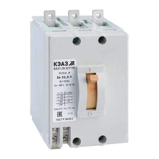 Выключатель автоматический ВА21-29-342810-80А-12Iн-380AC-НР220AC/DC-У3