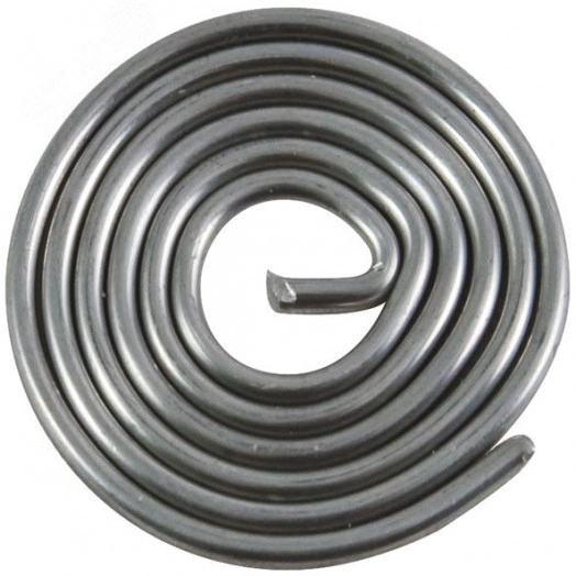 Припой оловянно-свинцовый ПОС 61 без канифоли, проволока диаметр 2 мм, 10 гр