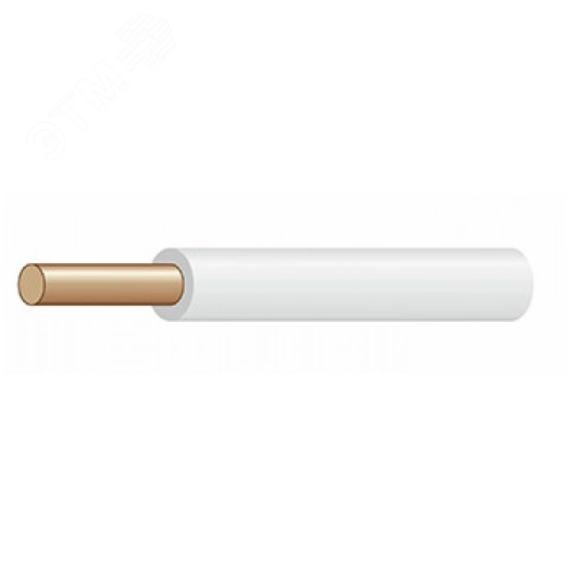 Провод силовой ПуВ-нг(А)-LS 1х2.5 белый 500 м ТРТС