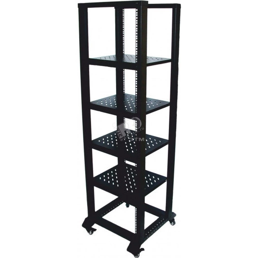 Стойка открытая 19` 36U высота 1709 мм. двухрамная на 6 приборов