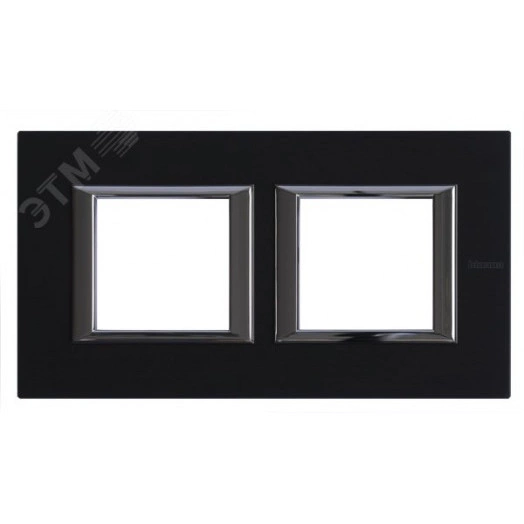 Axolute Рамка 2х2 поста 71мм горизонтальная антрацит