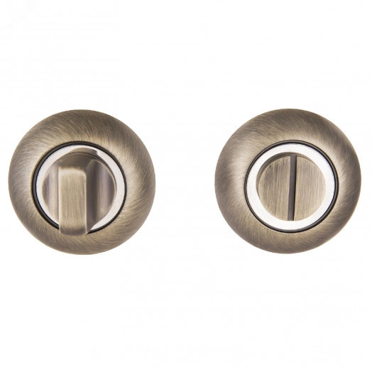 Завертка-фиксатор сантехническая для защелок, замков, задвижек к ручкам АЛЛЮР АРТ BK-R1 MAB (3132) бронза матовая