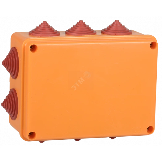 Коробка распаячная огнестойкая ПС 150х110х70мм 2P 16мм2 IP55 10 вводов IEK