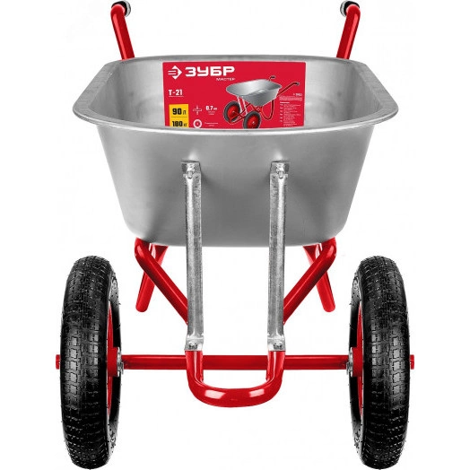 Тачка садово-строительная двухколесная Т-21 90 л 180 кг