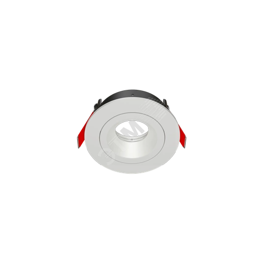 Рамка для модульного светильника FLEX 50 02       круглая встраиваемая 110х45мм RAL9010 поворотная  ВАРТОН