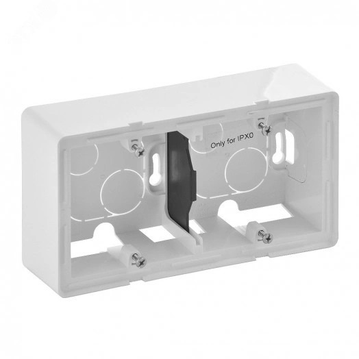 Valena LIFE Коробка наружная 2 поста белая