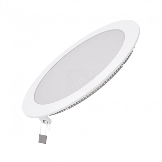 Светильник светодиодный встраиваемый ДВО-18 Вт 1200  Лм 3000К круг IP20 монтажный d210 мм 225х22 мм 180-265 В Slim Gauss