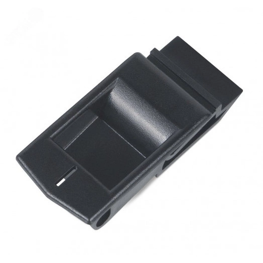 Клипса для боковых стенок, для напольных и настенных шкафов, цвет черный (1шт.)