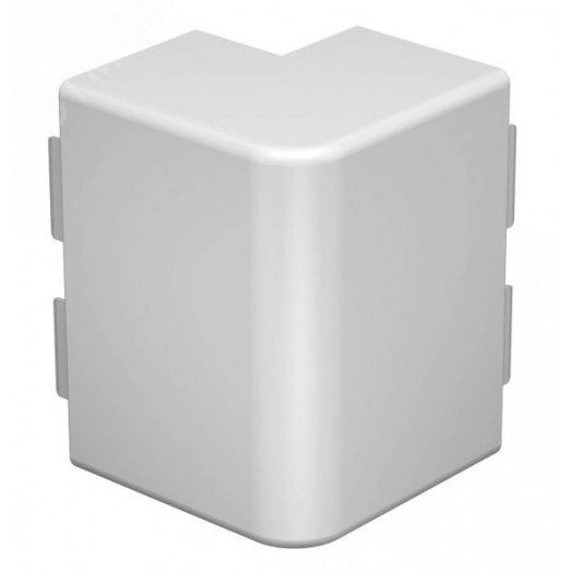 Крышка внешнего угла кабельного канала WDK 60x130 мм (ПВХ, белый)