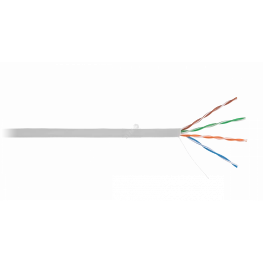Кабель U/UTP 4 пары Кат.5e одножильный медный внутренний PVC синий 305м