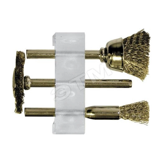 Корщетки латунированные, набор 3 шт