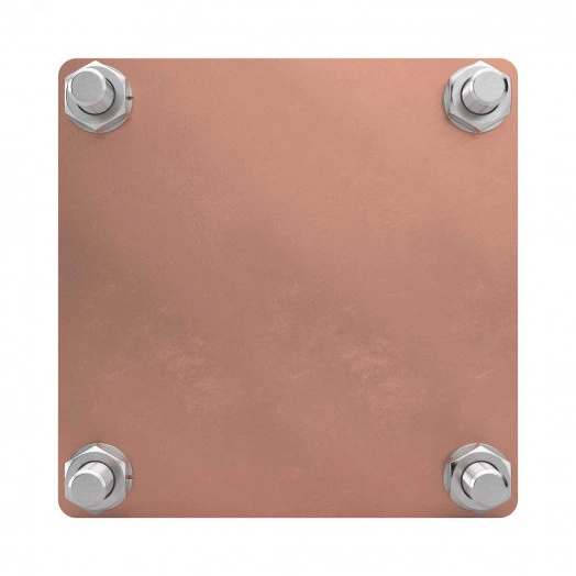 Соединитель полоса - полоса 100х100 мм медь