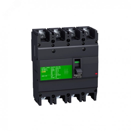 Выключатель автоматический четырехполюсный EZC250 36 KA/415В 3Т 150 A
