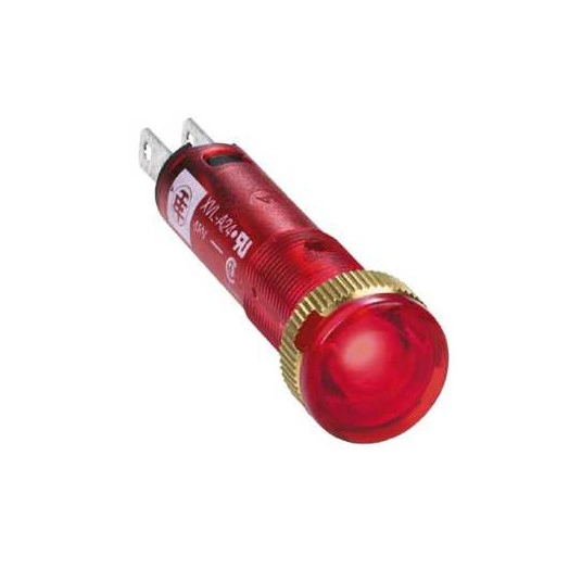 Лампа сигнальная 8мм красная