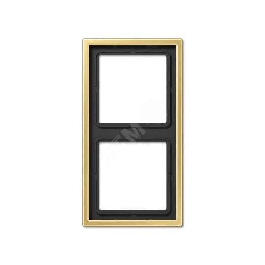 Рамка 2-я для горизонтальной/вертикальной установки  Серия- LS990  Материал- металл  Цвет- классическая латунь