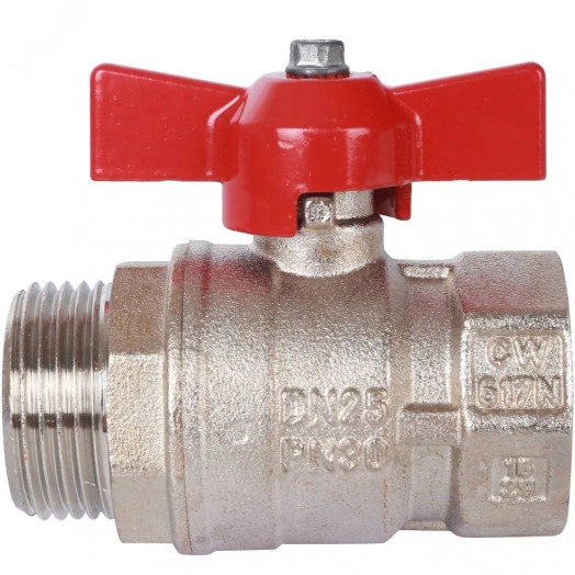 Кран шаровой стандартнопроходной 1' ВН ручка бабочка