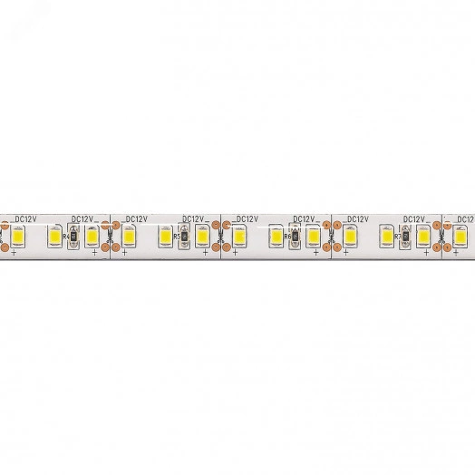 Лента светодиодная LEDх120/м 5м 9.6w/m 12в IP65 теплый белый