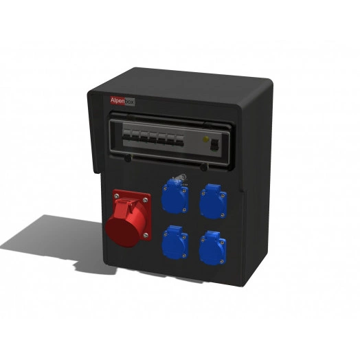 Устройство распределительное AlpenBox настенное твердая резина IP44 63A корпус 298х370х203