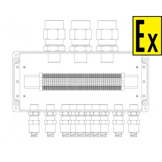 Коробка коммутационная взрывозащищенная КВМК 4003