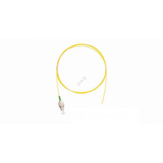 Шнур опт монтажный, SM 9/125 OS2, FC/APC, LSZH, 0.9мм, желтый, 1м, уп-ка 2шт.