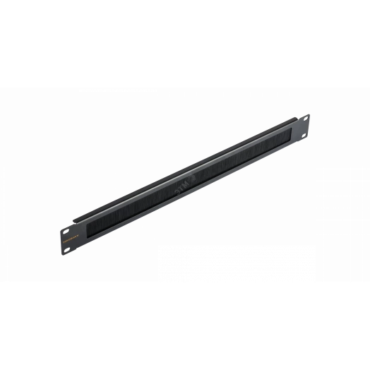 Органайзер 19 дюймов, 1U, кольца 80мм, металлический, с отверстиями, черн, 2шт.