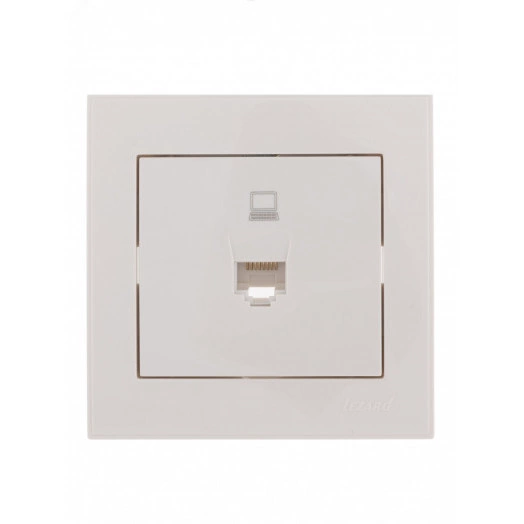 Розетка RAIN компьютерная белая