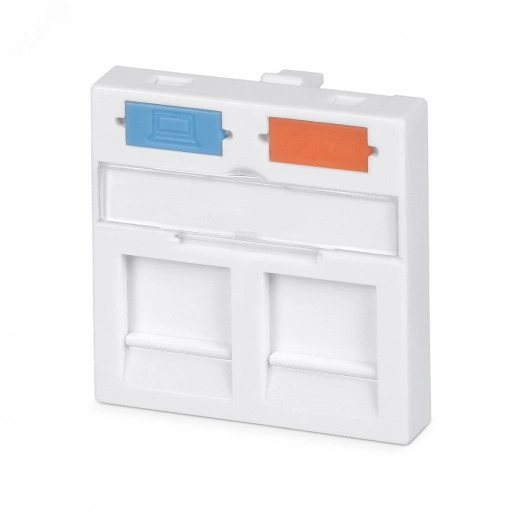 Вставка 45x45 (Mosaic) для 2 модулей формата Keystone Jack