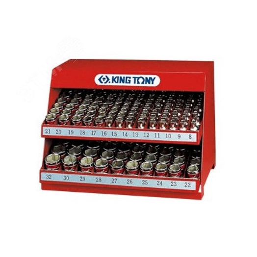 Стенд с торцевыми головками 1/2', 5/16'-1&1/4', серия 4335S, 136 предметов